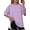 Light purple, variant on MOYIKO Oversized T Shirts for Women with Pockets 3/4 Sleeve Summer Tops Loose Fit Y2K Fashion Tees