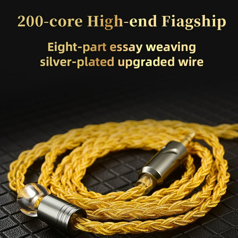 Dedicated Earphone Cable 2Pin 0.75mm Replacement for QKZ-ZXN/ZXT