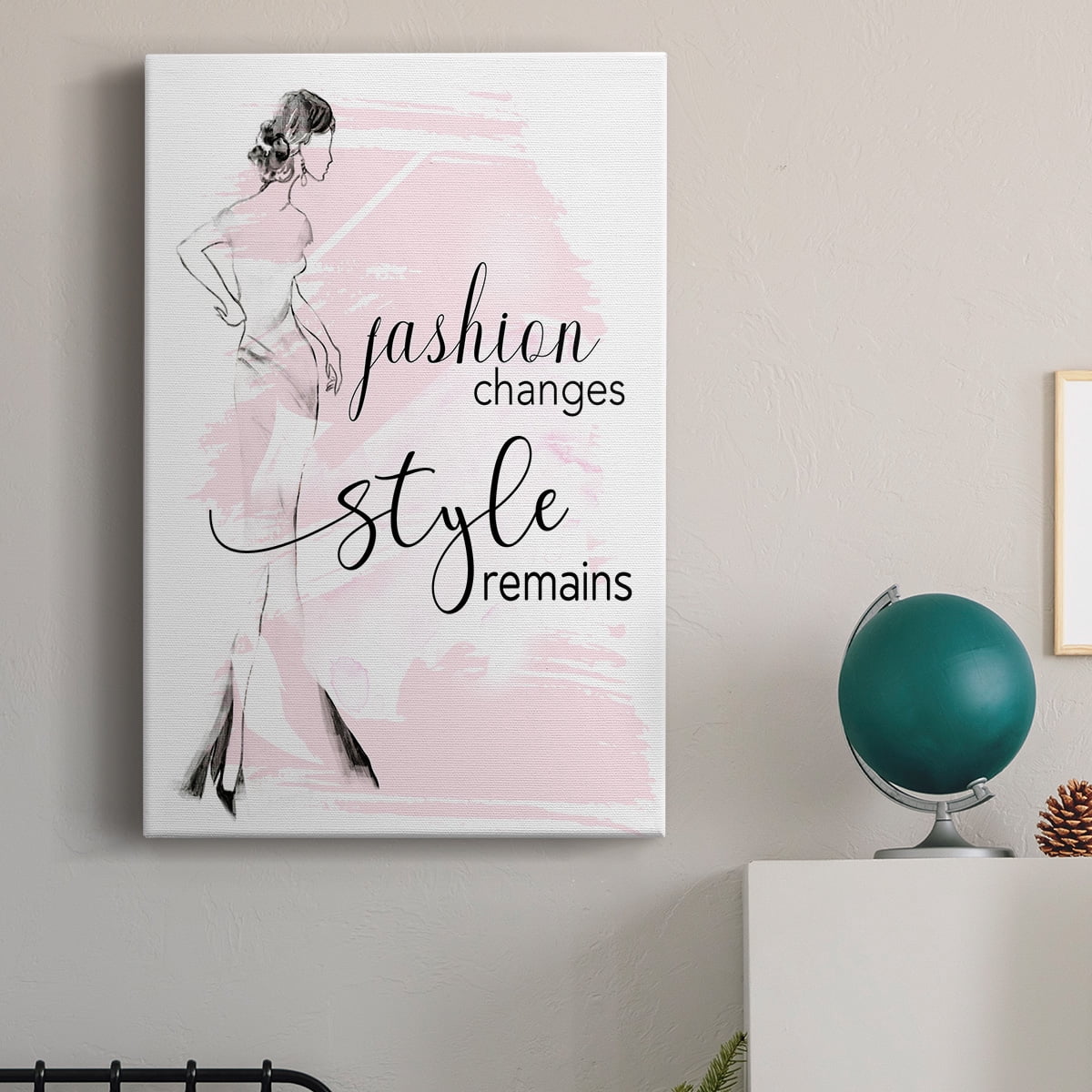 Fashion Changes Style Remains Premium Gallery Wrapped Canvas - Ready to Hang