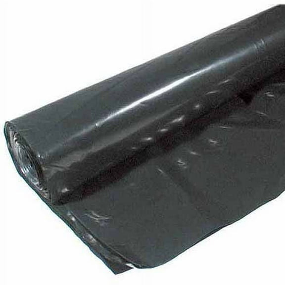 Warp Bros. 4CH350-B 3' x 50' 4 ML Black Consumer Roll Plastic Sheeting Surface Protection Film