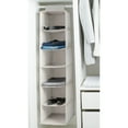 thumbnail image 2 of Simplify 6 Shelf Boho Fabric Hanging Closet Organizer in Grey, 2 of 5