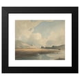 thumbnail image 2 of John Varley 18x15 Black Modern Framed Museum Art Print Titled - Harlech Castle and Tugwyn Ferry (1804), 2 of 5