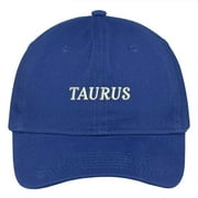 Trendy Apparel Shop Horoscopes Taurus Embroidered Adjustable Cotton Cap