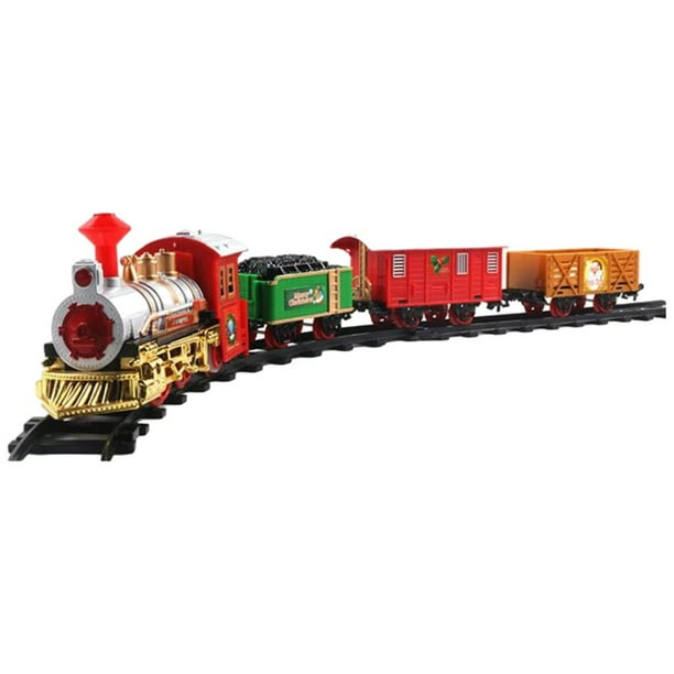 Locomotora Eléctrica De Tren Con Conectores Magnéticos Y Accesorios De Madera – Para Vías De Ferrocarril – Juguete Educativo Para Niños De 3 A 4 Años