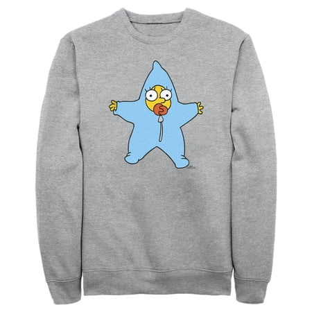 Men's The Simpsons Maggie Snow Suit Sweatshirt Athletic Heather Medium