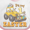 thumbnail image 4 of Inktastic It's My 1st Easter Construction Bunnies Boys or Girls Baby Bib, 4 of 4