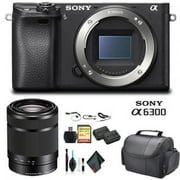 Sony Alpha a6300 Mirrorless Camera with 55–210mm Lens Bundle with