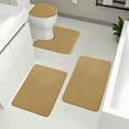 thumbnail image 4 of Bedroom Carpet Memory Foam Bath Mat 4 Set Bathroom Rugs for 4 Pcs Toilet Mats Universal Soft Comfortable Water Absorption Non-Slip Thick Machine Washable Easier To Dry Dark Room Rugs for Bedroom, 4 of 8