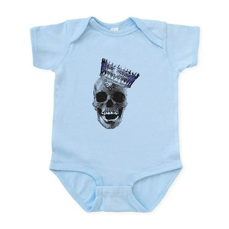 

CafePress - Skull With Crown Infant Bodysuit - Baby Light Bodysuit Size Newborn - 24 Months