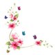 thumbnail image 1 of PVC flores mariposa pared vidrio pegatinas baño azulejo pared decoración Tmvgtek Oficina Multiescena Multifunción, 1 of 6