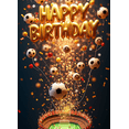 thumbnail image 4 of Sports Themed Happy Birthday Backdrop Banner with Soccer and Basketball Elements Party Decoration Photography Prop for Birthday Parties Sports Events and Celebrations, 4 of 7