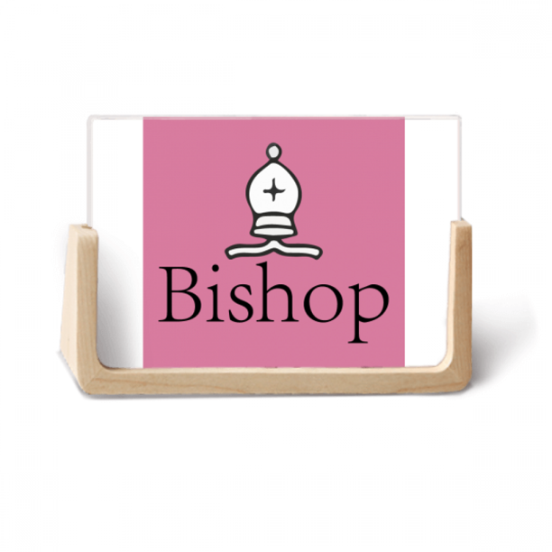 White Word Chess Game Photo Wooden Photo Frame Tabletop Display