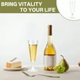 thumbnail image 6 of ACDANC 16Pcs Champagne Flutes Plastic 5 oz Ultra-Clear Finish Cocktail Cups Party Vibe Martini Glasses Plastic Disposable Style1, 6 of 7