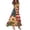 Gold, variant on Women's Patriotic American Flag Maxi Dress V Neck Short Sleeve Independence Day Stars and Stripes Casual Summer Dress for Beach and Holiday Celebrations Multicolor L