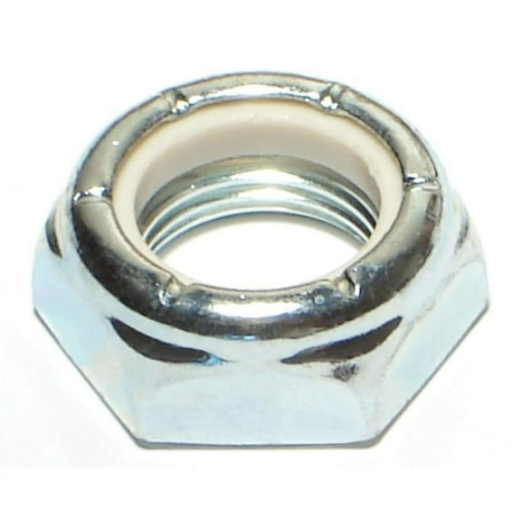 5/8"-18 Zinc Grade 2 Nylon Thin Lock Nuts LKNUT-128 (5 pcs.)