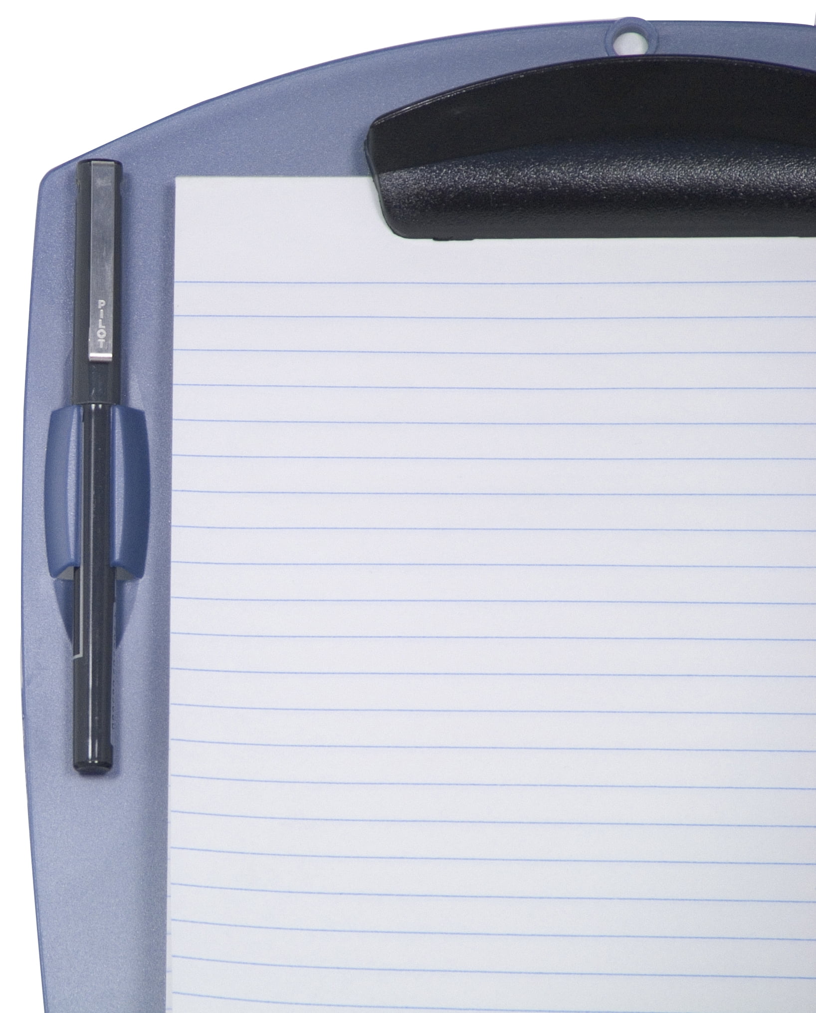Storex Plastic Clipboard, with Pencil Holder, Asst. Colors, 12-Pack
