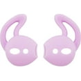 thumbnail image 2 of Ear Cover Ear Hook Replacement for Airpod Headset MMEF2AM/A, 3 Pair Anti-Slip Silicone Ear Tips, Fit for Airpod 1 Airpod 2 Sport White/Black/Purple, 2 of 4