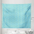 thumbnail image 1 of Yellow and Blue Tapestry, Cartoon Chamomiles Blooms and Dots Fresh Spring Season Elements, Fabric Wall Hanging Decor for Bedroom Living Room Dorm, 5 Sizes, Yellow White and Blue, by Ambesonne, 1 of 1