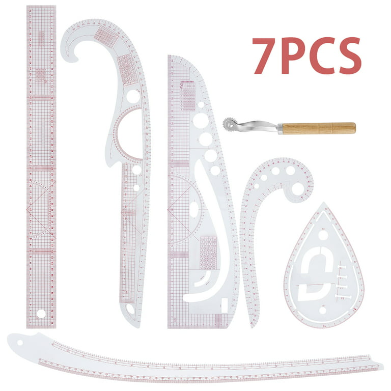 Generic Sewing French Curve Ruler Measure Sewing Dressmaking Tailor Ruler  Set 7pcs