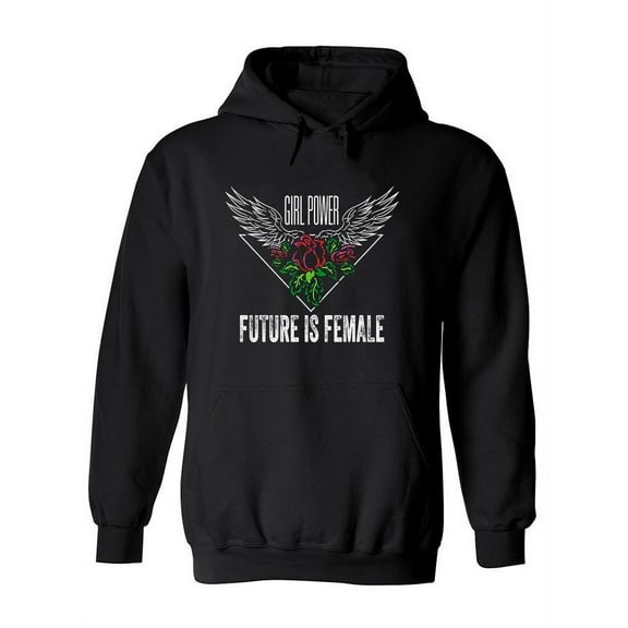 Future Is Female . Hoodie Women -Image by Shutterstock, Female Large