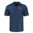 thumbnail image 2 of Men's Cutter & Buck Navy California Angels Big & Tall Cooperstown Collection Pike Eco Shadow Check Print Polo, 2 of 3
