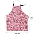 thumbnail image 5 of Lsque Red Flowers Waterproof Apron Chef Aprons for Men Heavy Duty Chemical Work Apron Extra Long Grilling Aprons with Adjustable Bib Apron, 5 of 9