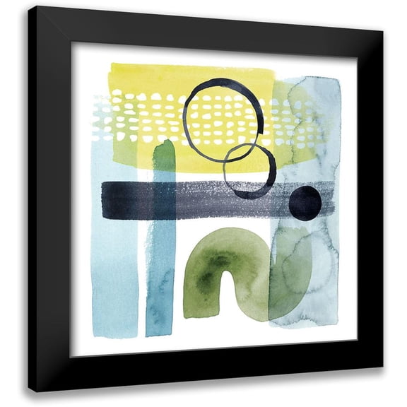 Popp, Grace 12x12 Black Modern Framed Museum Art Print Titled - Refractions I