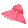 thumbnail image 1 of WITHMOONS Floral Ladies Sun Visor Hat with Floppy Wide Brim SL9709 (Hotpink), 1 of 4