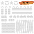 thumbnail image 1 of 42 Pieces Reflective Bike Helmet Sticker（White）,Self-adhesive Bike Reflective Tape,Reflective Stickers for Bikes,Reflective Bike Sticker for Scooter,Helmets, 1 of 4