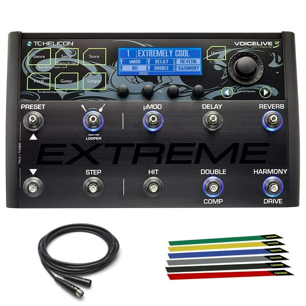 Tc Helicon Voicelive 3 Extreme 10ft Guitar Cable And 6 Pack Reusable Cable Ties Walmart Com Walmart Com