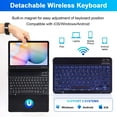 thumbnail image 3 of FL Keyboard Case for Samsung Galaxy Tab S10 Plus/S9 Plus/S9 FE Plus/S8 Plus/S7 Plus/S7 FE 12.4 Inch, 7 Color Backlit, Detachable Bluetooth Keyboard Case with Wireless Mouse and S Pen Holder, 3 of 7