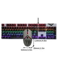 thumbnail image 2 of Wired Mouse Set, FVQ609 Real Mechanical Keyboard Gaming RGB Lighting 104 Keys Laptop Wired Keyboard And Mouse Set, 2 of 7
