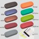 thumbnail image 2 of Caja de gafas redonda retro, caja de hierro, caja de almacenamiento de gafas de cuero de color sólido negro óptico, 2 of 5