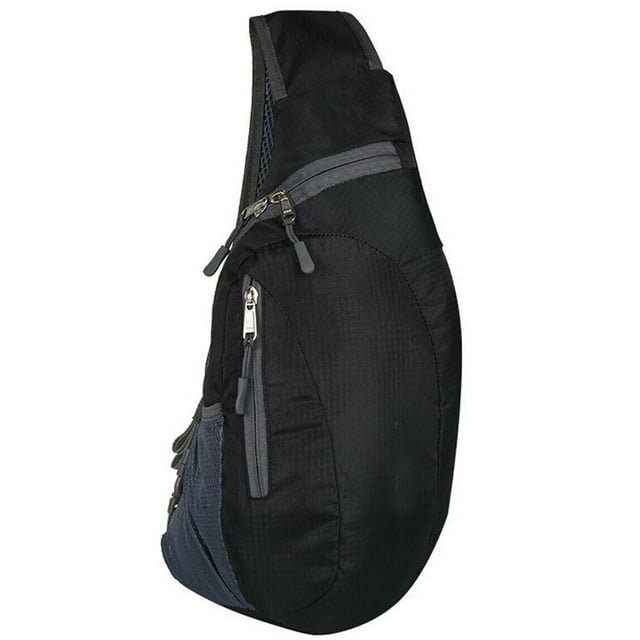 Men‘S Multiple Compartment Chest Sling Packs Shoulder Cross Body Bag Cycle Day Packs Satchel Backpack