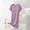 Purple, variant on Women's Round Neck Short Sleeve Relaxed Straight Maxi Nightgown, Solid Ultra-Soft Breathable Knit Four-Season Casual Home Sleep Loungewear Dress(Coffee,2XL)