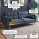 thumbnail image 2 of Sofá Cama Makora Merlak Olivo Velvet 3 Posiciones con Soft Foam Reclinable, 2 of 10