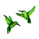 thumbnail image 2 of 3 piezas de pared de colibrí de Metal hecho para decoración de pájaros hogar, 2 of 9