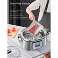 thumbnail image 5 of HOUSNAT 10 in 1 Slow Cooker, 6QT Stainless Steel Inner Pot, with Slow Cook, Sauté, Steam, Smart Timer, 108-428°F Temperature Control, 24H Delay Start, 5 of 7