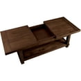 thumbnail image 2 of Furniture of America Derica Bottom Shelf Coffee Table, Dark Walnut, 2 of 4