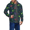 thumbnail image 3 of Zip Up Hoodies for Men - wine glass pattern Long Sleeve Comfrt Men'S Fashion Hoodies & Sweatshirts, Jackets for Men Hoodies Pullover Clothing Clothes with Pouch, 3 of 5