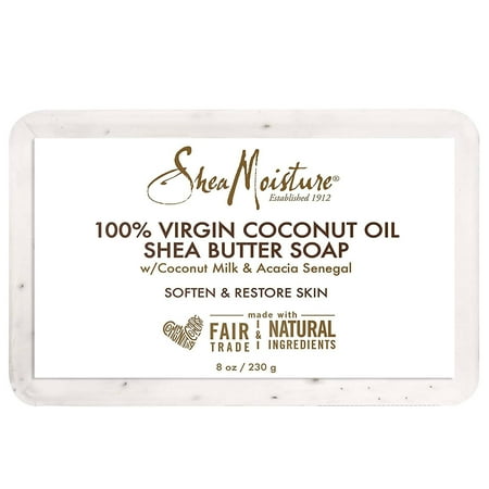 Shea Moisture 100 Virgin Coconut Oil Soap, 8 Oz., Pack of 6