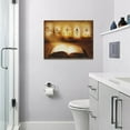 thumbnail image 4 of Christian Scriptures Cross Jesus Decor Wall Art Christ Bible Verse Book God Sheep Religious Pictures Wall Decor Canvas Painting Prints Artwork Decor Framed for Church Bathroom Kitchen 16"x12", 4 of 6