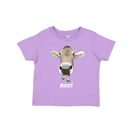 

Inktastic Moo! Cute Brown Holstein Cow Gift Toddler Boy or Toddler Girl T-Shirt