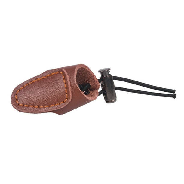 Tiro con arco Protector de lengüeta para pulgar Arco recurvo Flecha Protector de punta de dedo Equipo de protección