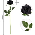 thumbnail image 2 of Una sola rosa Flor simulada Solo negro BANYUO Electrónica, 2 of 5