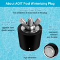 thumbnail image 5 of Tapón de invierno para agujeros de piscina, paquete de 2 tapones de expansión de invierno de 0,85 pulgadas -1 pulgadas para líneas de retorno de skimmer de piscina limpias, 5 of 5