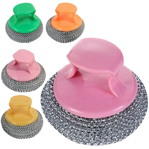 NIAIZEK 5-Pack Steel Wire Dish Scrubbers Multi-Purpose Kitchen Cleaning Brushes Scrubbing Tools