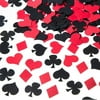 MOWO Casino Confetti Table Decoration and Las Vegas Theme Party Decoration (Black,red,200pc)