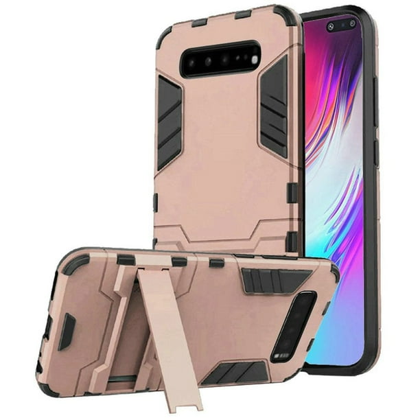 For Samsung Galaxy S10 5g Case By Insten Dynamite Shockproof Hard Plastic Soft Tpu Rubber Dual Layer Shock Absorbing Hybrid Case Cover W Stand For Samsung Galaxy S10 5g Walmart Com Walmart Com
