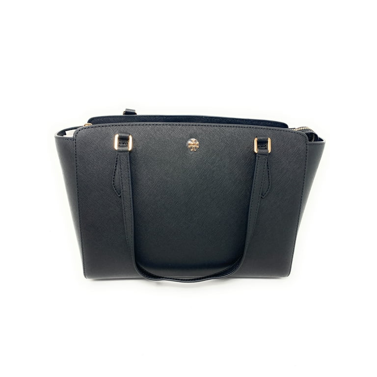 Tory Burch Emerson Saffiano Leather Small Top Zip Tote Handbag